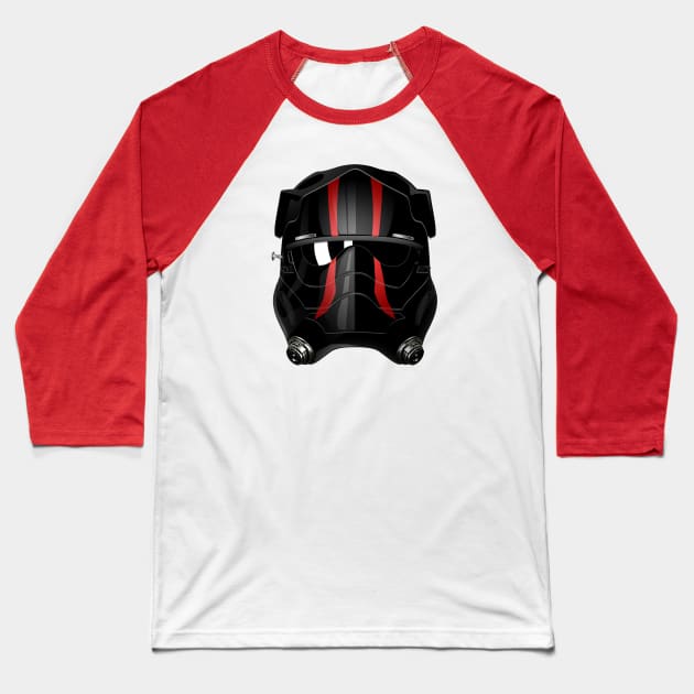 Fascist Ace Pilot Baseball T-Shirt by DavidWhaleDesigns